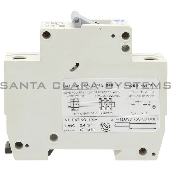 Allen Bradley 1492-SPU1C070 Supplementary Protector Product Image