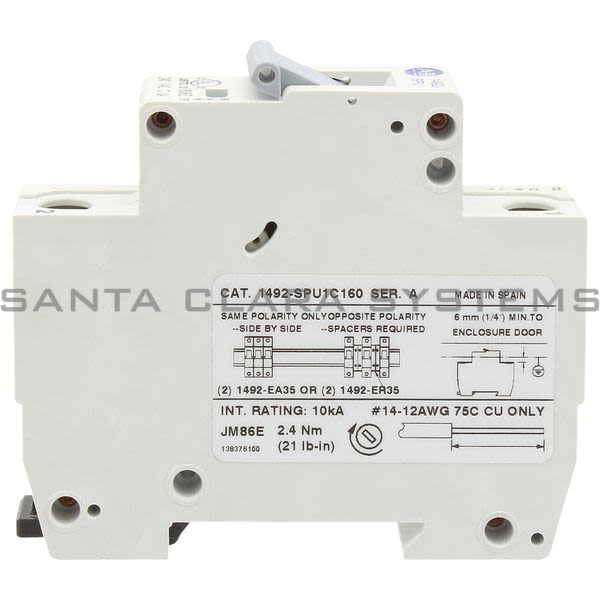 Allen Bradley 1492-SPU1C160 Supplementary Protector Product Image