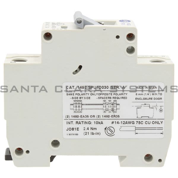 Allen Bradley 1492-SPU1D030 Supplementary Protector Product Image