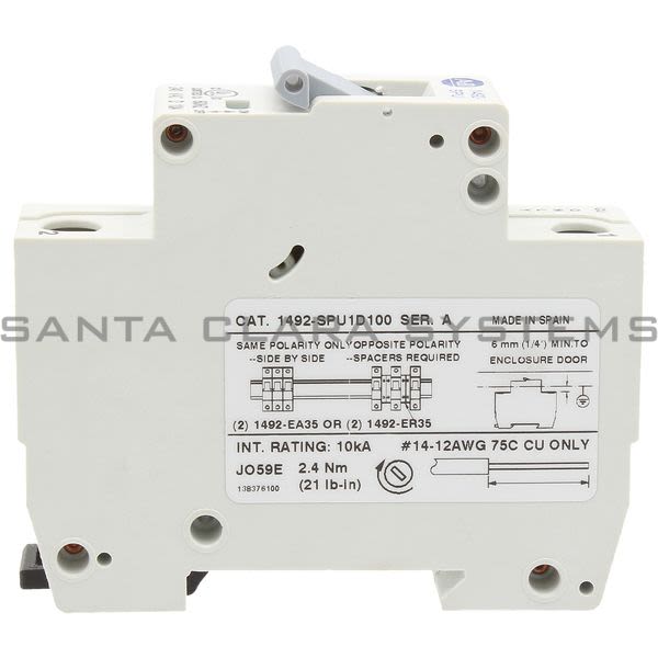 Allen Bradley 1492-SPU1D100 Supplementary Protector Product Image
