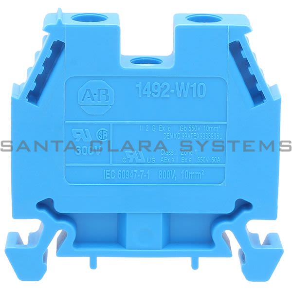 Allen Bradley 1492-W10-B Terminal Block Blue Product Image