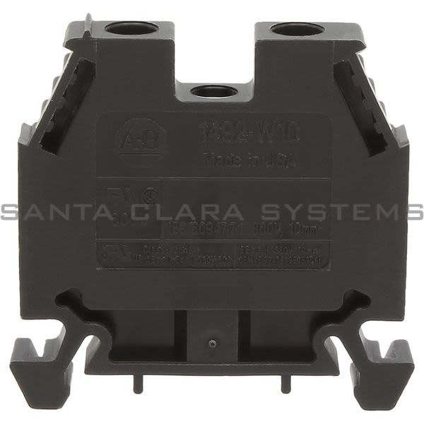 Allen Bradley 1492-W10-BL Terminal Block Black Product Image