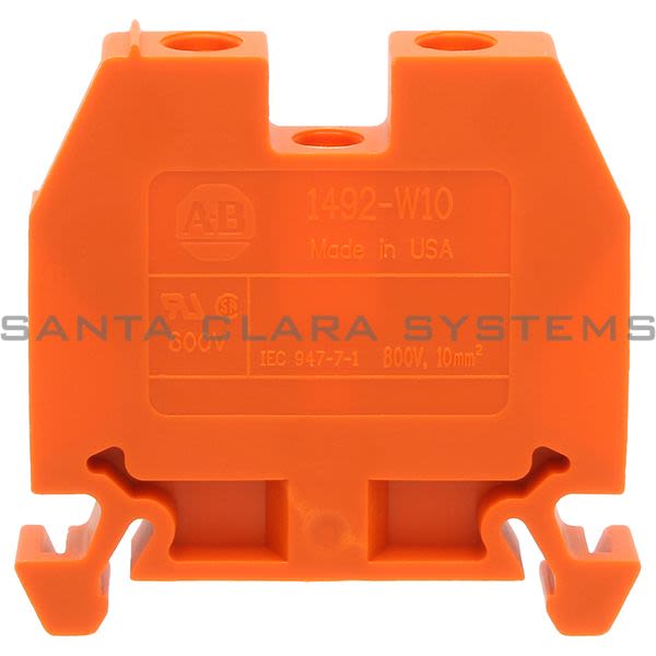Allen Bradley 1492-W10-OR Terminal Block | 10mm | Orange Product Image