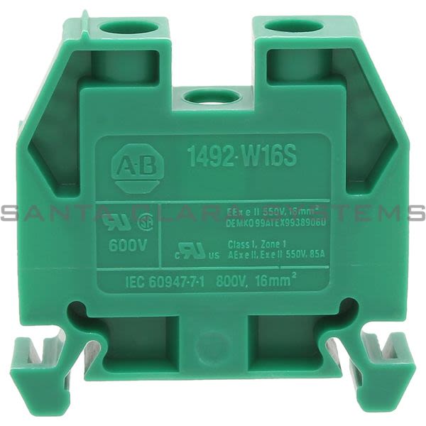 Allen Bradley 1492-W16S-G  Terminal Block | Green Product Image