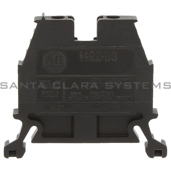 Allen Bradley 1492-W3-BL Terminal Block Black Product Image