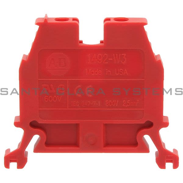 Allen Bradley 1492-W3-RE Terminal Block Red Product Image