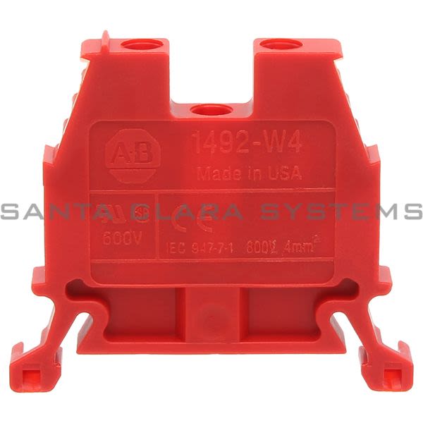 Allen Bradley 1492-W4-RE Terminal Block | Red Product Image