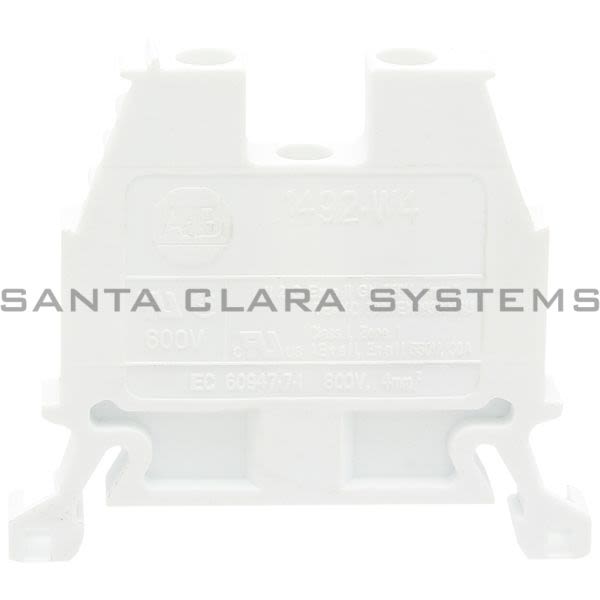 Allen Bradley 1492-W4-W Terminal Block | White Product Image
