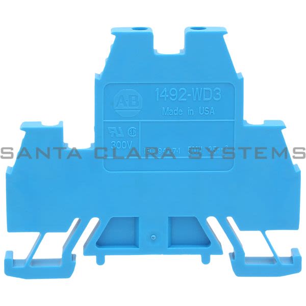 Allen Bradley 1492-WD3-B Terminal Block - Blue Product Image