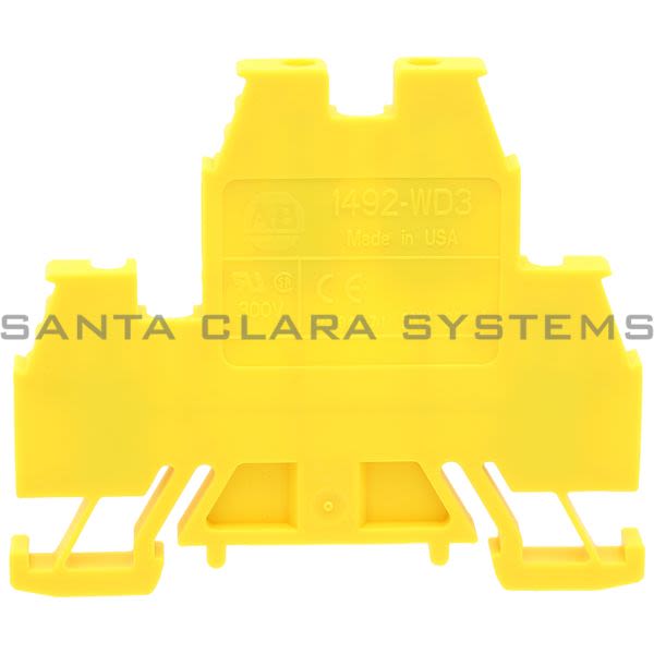 Allen Bradley 1492-WD3-Y Yellow Circuit Block Product Image
