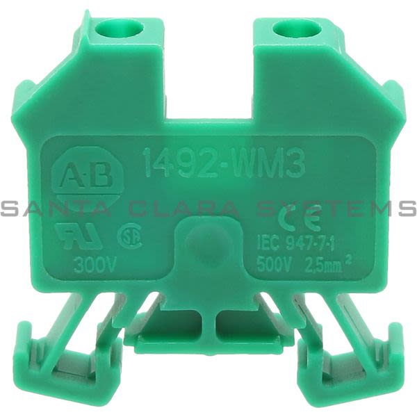 Allen Bradley 1492-WM3-G Terminal Block Green Product Image