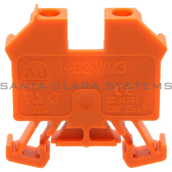 Allen Bradley 1492-WM3-OR Terminal Block Orange Product Image