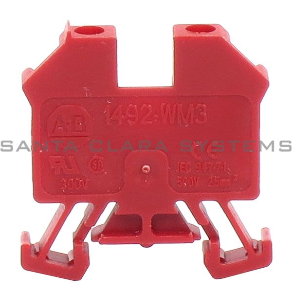 Allen Bradley 1492-WM3-RE Terminal Block - Red Product Image