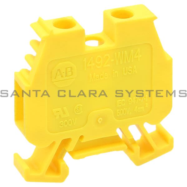 Allen Bradley 1492-WM4-Y Terminal Block | Yellow Product Image