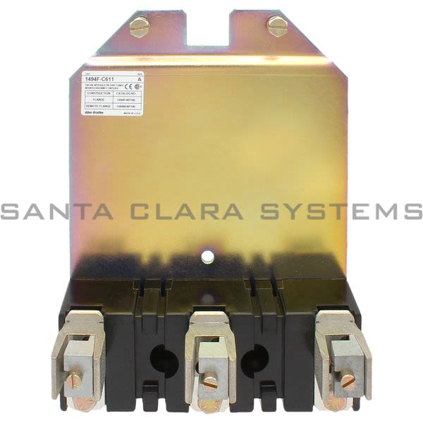 Allen Bradley 1494F-C611 Fuse Block Adapter Plate Kit 100 amp Product Image
