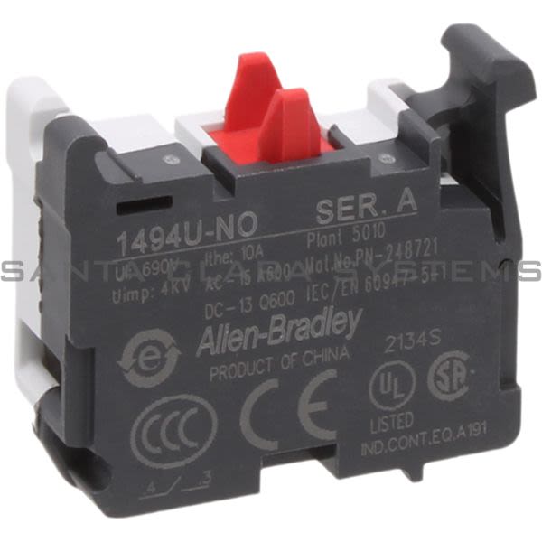 Allen Bradley 1494U-NO Auxiliary Contact Product Image