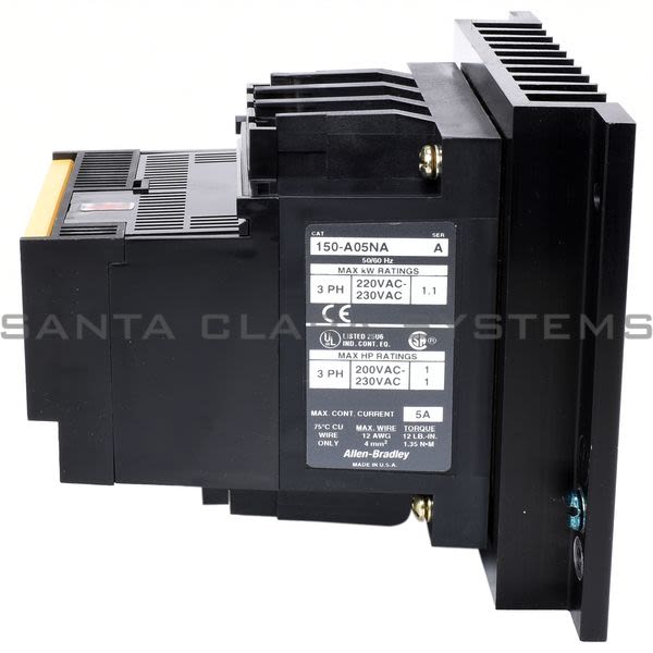 Allen Bradley 150-A05NA Smart Motor Controller NEMA Open Type Input: 200/240 VAC 3PH 50/60 Hz Product Image