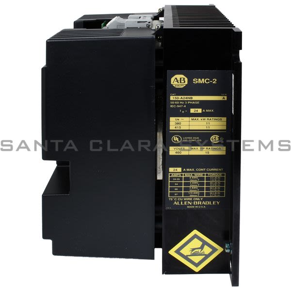 Allen Bradley 150-A24NB Motor Controller SMC Plus 24A 480VAC 15HP 400-480 VAC Product Image