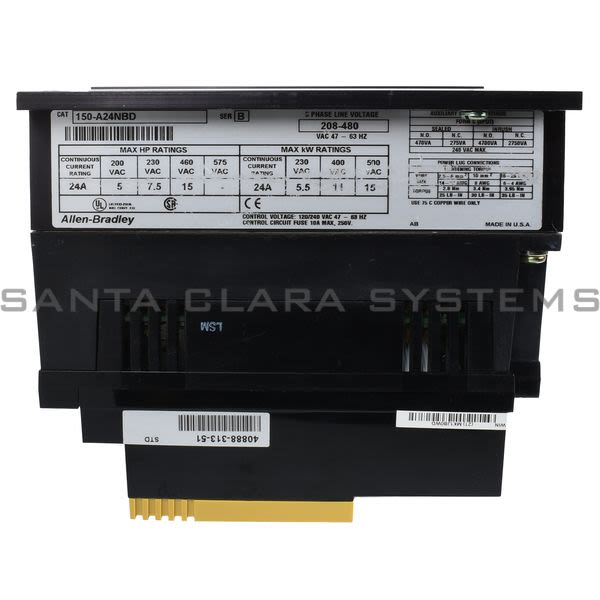 Allen Bradley 150-A24NBD Motor Controller SMC Plus 24A 480VAC Product Image