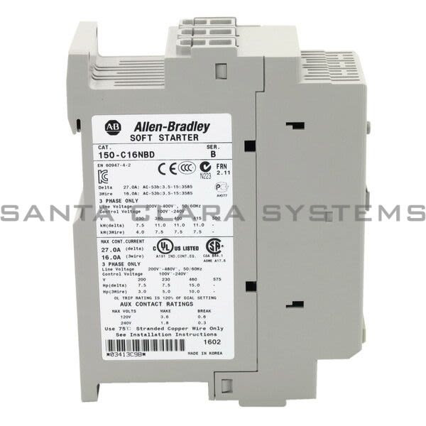 Allen Bradley 150-C16NBD Soft Start Motor Controller Product Image