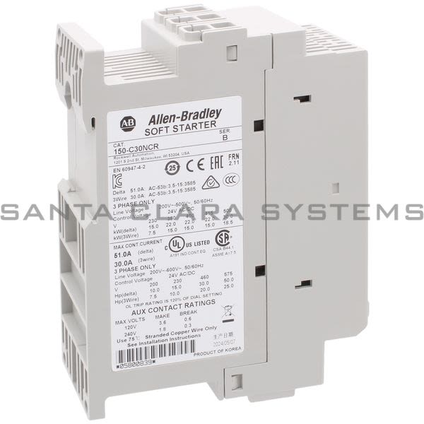 Allen Bradley 150-C30NCR SMC-3 30A 600V Product Image