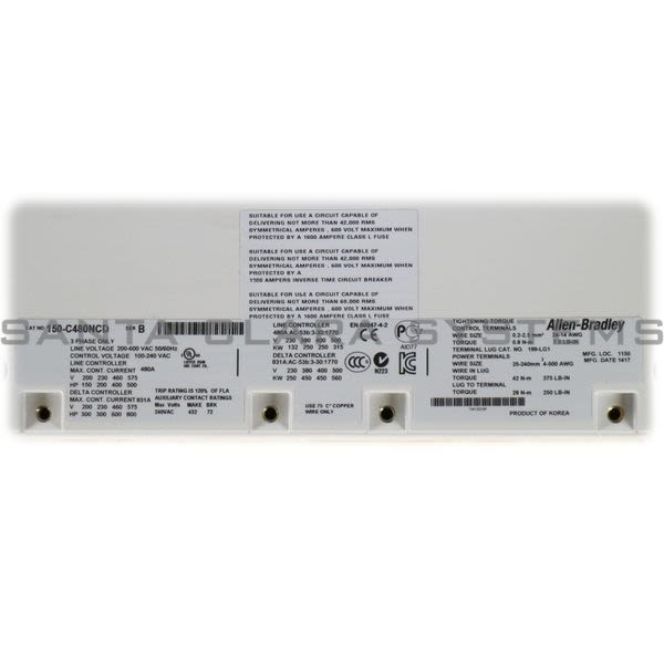 Allen Bradley 150-C480NCD Soft Starter | SMC-3 Product Image