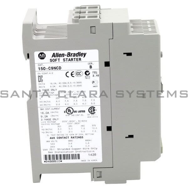 Allen Bradley 150-C9NCD Smart Motor Controller Product Image
