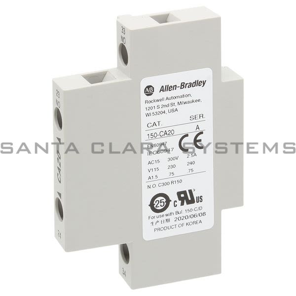 Allen Bradley 150-CA20 Auxillary Contact Block Product Image