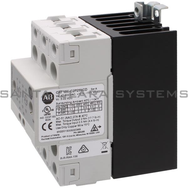 Allen Bradley 156-C2P25NCD Solid State Contactor Product Image
