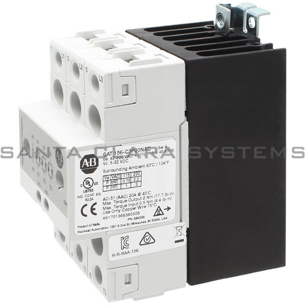 Allen Bradley 156-C3P20NAD Solid State Contactor Product Image