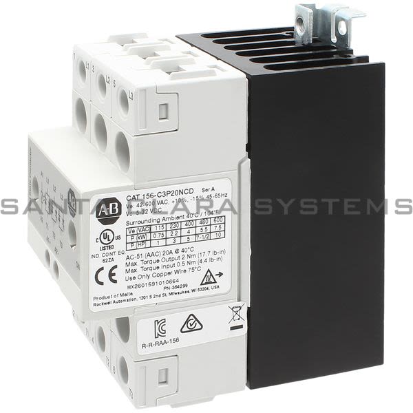 Allen Bradley 156-C3P20NCD Solid State Contactor Product Image
