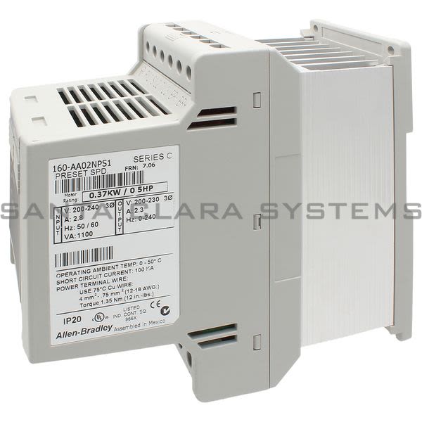 Allen Bradley 160-AA02NPS1 Drive Speed Controller Product Image