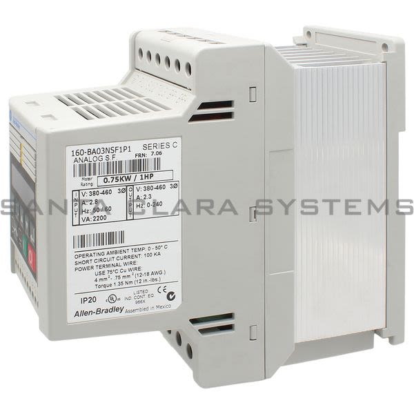 Allen Bradley 160-BA03NSF1P1 Drive Product Image
