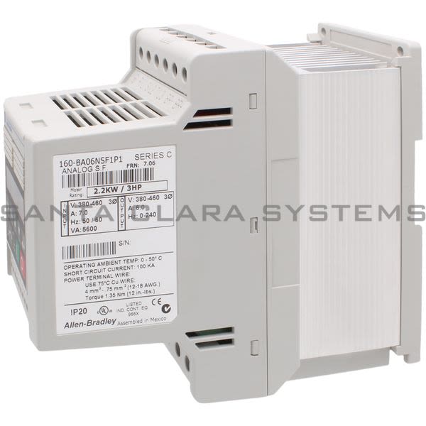 Allen Bradley 160-BA06NSF1P1 Drive Product Image