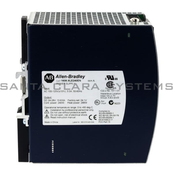 Allen Bradley 1606-XLE240EN Power Supply Product Image
