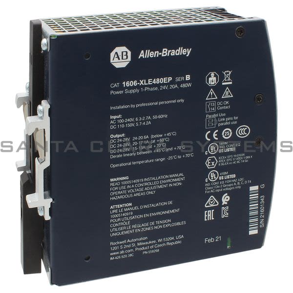 Allen Bradley 1606-XLE480EP Power Supply Product Image