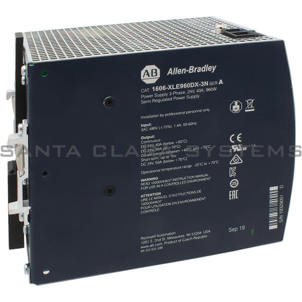 Allen Bradley 1606-XLE960DX-3N Power Supply Product Image