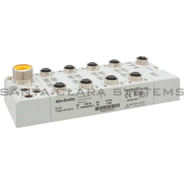 Allen Bradley 1732E-16CFGM12 Ethernet/IP Network Connection Module Product Image