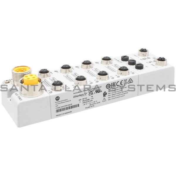 Allen Bradley 1732E-16CFGM12QCR Ethernet/IP Digital I/O Block | ArmorBlock Product Image