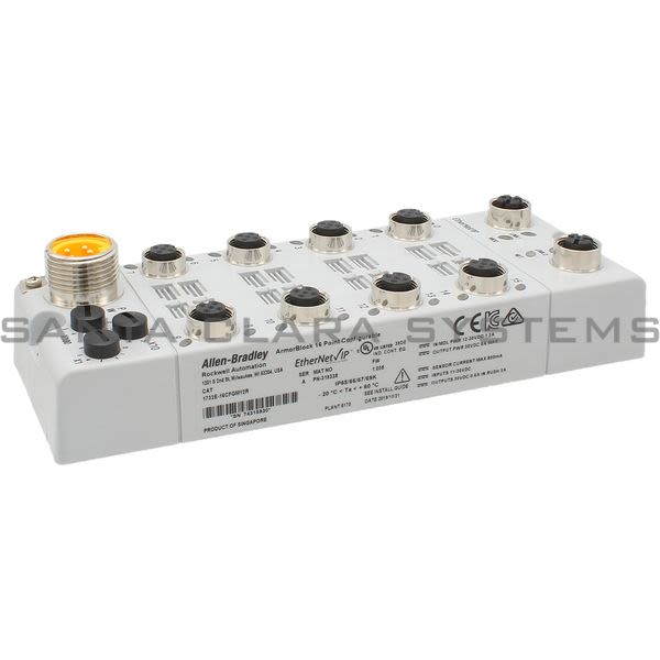 Allen Bradley 1732E-16CFGM12R Ethernet/IP Digital I/O Block | ArmorBlock Product Image