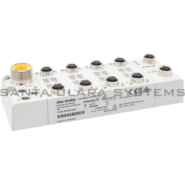 Allen Bradley 1732E-IB16M12DR Ethernet/IP Digital I/O Block Product Image