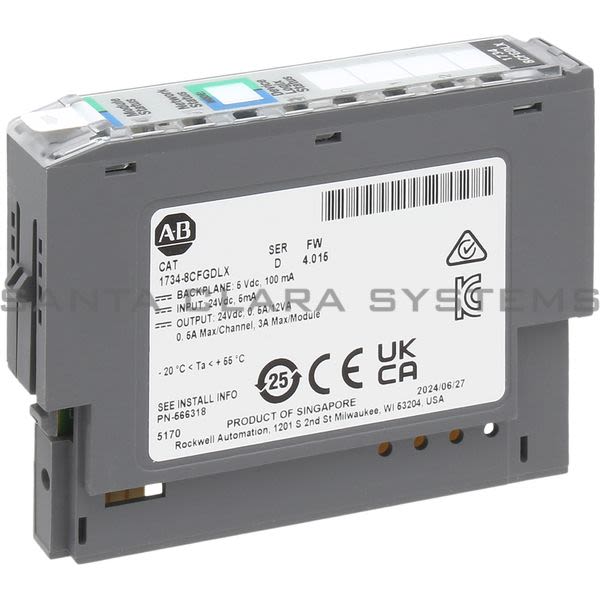 Allen Bradley 1734-8CFGDLX POINT I/O Module With DeviceLogix Product Image