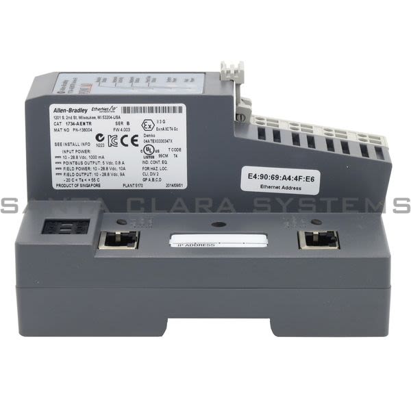 Allen Bradley 1734-AENTR Ethernet Adapter Module Product Image