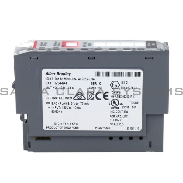 Allen Bradley 1734-IA4 120 VAC 4 Channel Input Module Product Image
