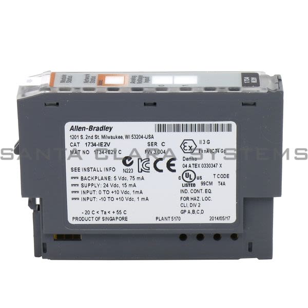 Allen Bradley 1734-IE2V 2-Voltage Analog Input Module Product Image