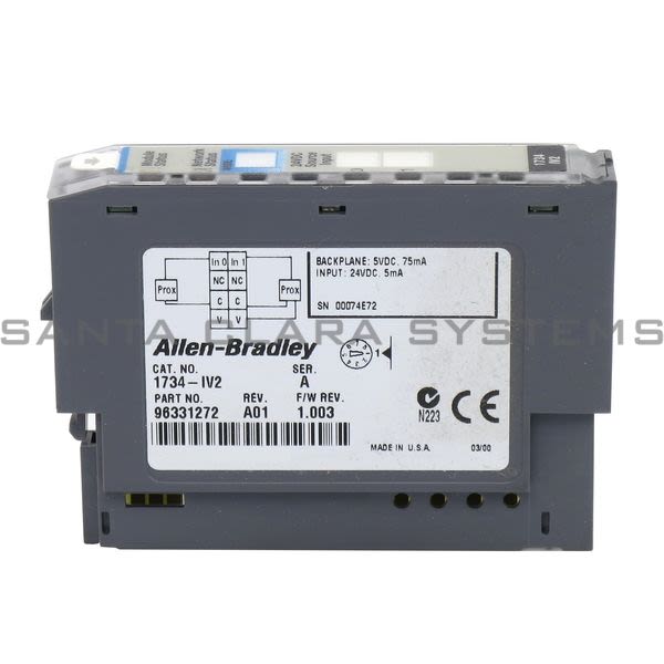 Allen Bradley 1734-IV2 2 Channel Sourcing Input Module Product Image
