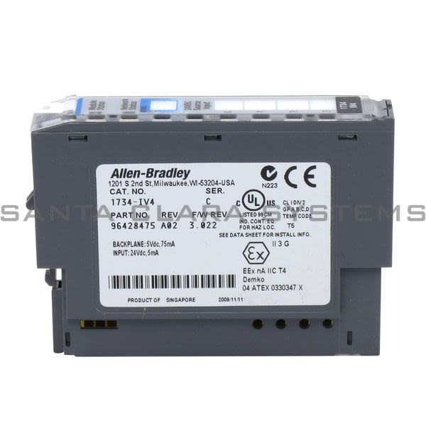 Allen Bradley 1734-IV4 4 Channel Sourcing Input Module Product Image