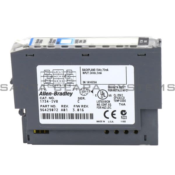 Allen Bradley 1734-IV8 8 Channel Sourcing Input Module Product Image
