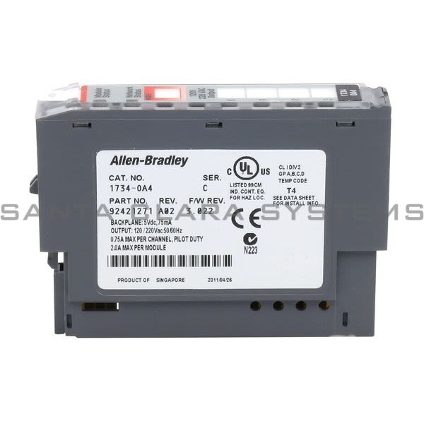 Allen Bradley 1734-OA4 4-Channel 120/220V AC Output Module Product Image
