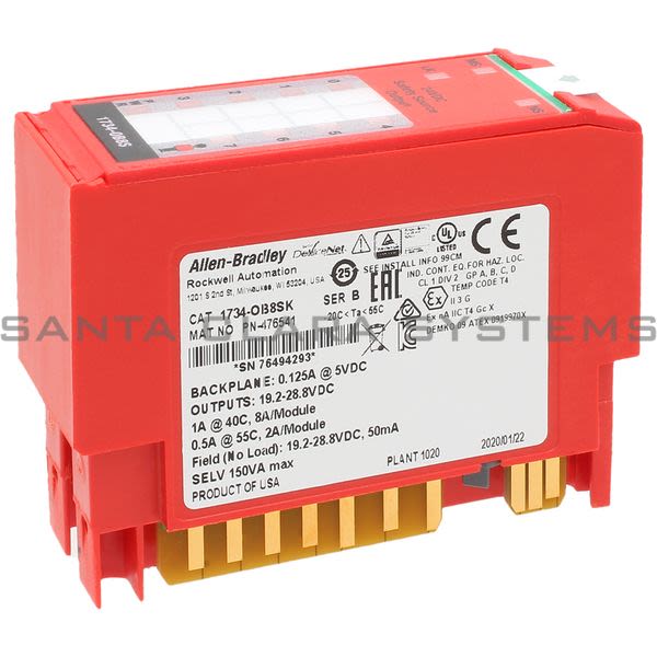 Allen Bradley 1734-OB8SK 8 Channel Safety Sourcing Output Module Product Image